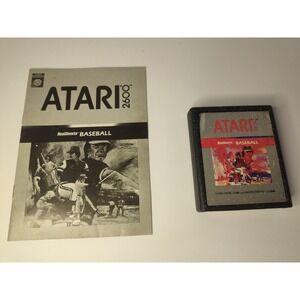 RealSports Baseball (Atari 2600, 1982) game and manual‎
